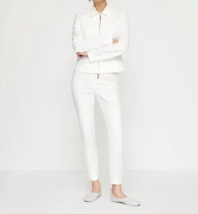 Lafayette 148 Techno Stretch Twill Stanton Pant In Seasalt In Multi