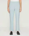 Lafayette 148 Ny Plus Size Stretch Cotton Twill Flared Ankle Pant In Blue