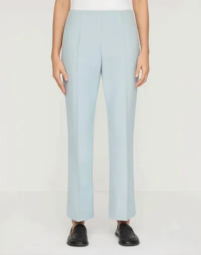 LAFAYETTE 148 TECHNO STRETCH TWILL VESEY FLARE PANTS IN BLUE DUST