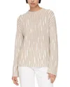 Lafayette 148 New York Textured Stitch Cashmere & Silk-blend Sweater In Neutral