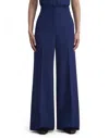 Lafayette 148 Responsible Wool Double Face Thames Pant In Blue