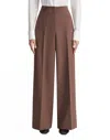 Lafayette 148 Responsible Wool Double Face Thames Pant In Brown