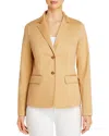 Lafayette 148 Thatcher Notched Lapel Blazer In Honeynut In Yellow