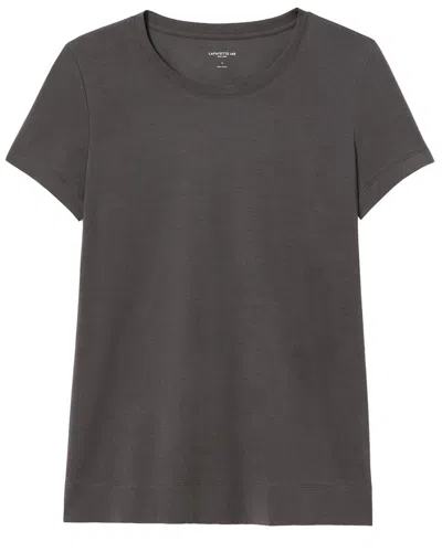 Lafayette 148 The Modern T-shirt In Gray