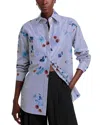 Lafayette 148 New York Greyson Blouse In Sky Multi