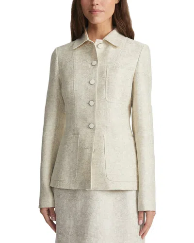LAFAYETTE 148 THREE POCKET LINEN & SILK-BLEND JACKET