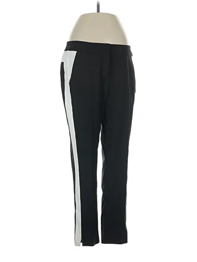 Pre-owned Lafayette 148 Track Pants In Black