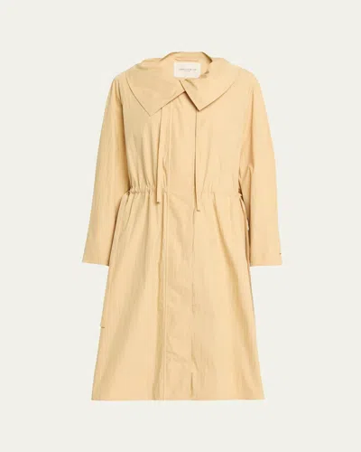 Lafayette 148 Travel Cotton Oversized Coat In Brown