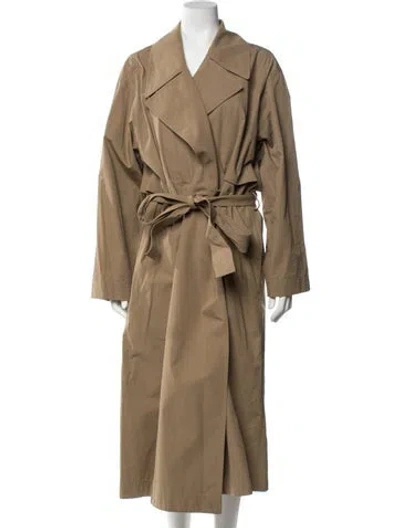 Pre-owned Lafayette 148 Trench Coat In Neutrals