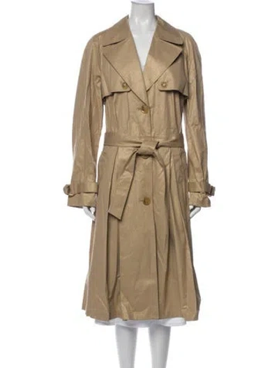 Pre-owned Lafayette 148 Trench Coat W/ Tags In Neutral