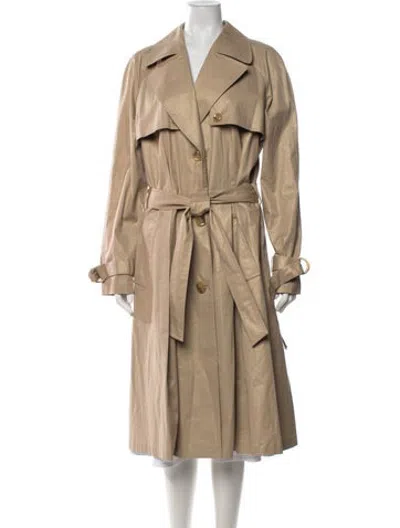 Pre-owned Lafayette 148 Trench Coat W/ Tags In Neutrals