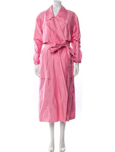 Pre-owned Lafayette 148 Trench Coat W/ Tags In Pink
