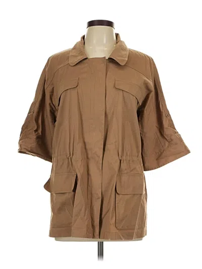 Pre-owned Lafayette 148 Trenchcoat In Tan