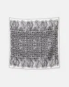 Lafayette 148 Trompe L'oeil Print Silk Twill Scarf In Multi