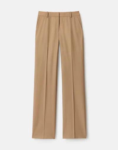 Lafayette 148 Tropical Wool High Rise Straight Leg Pants In Neutral