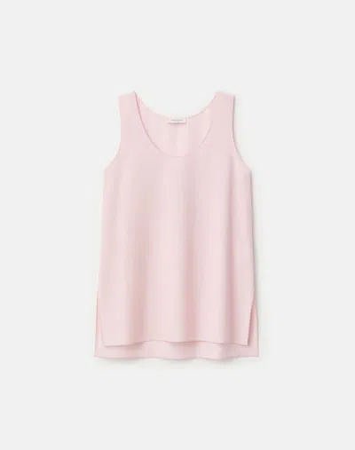 Lafayette 148 Tropical Wool Long Tank In Pink