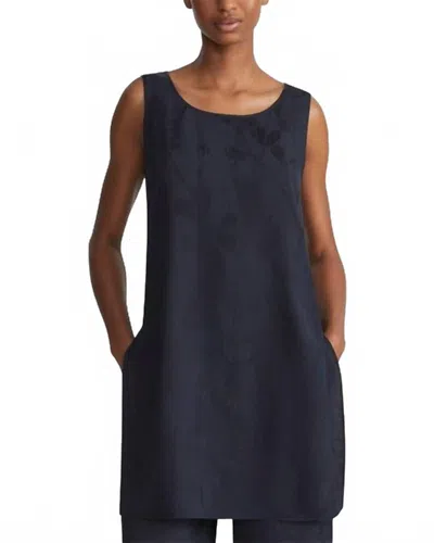 Lafayette 148 Tunic Blouse In Navy In Blue