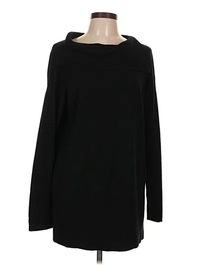 Pre-owned Lafayette 148 Turtleneck Sweater In Black