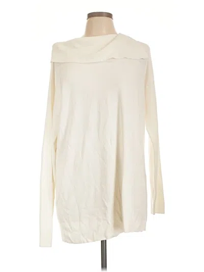 Pre-owned Lafayette 148 Turtleneck Sweater In Ivory