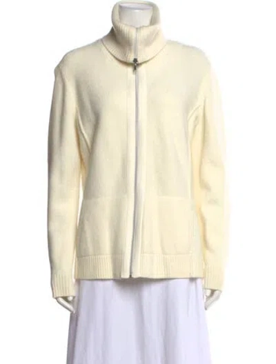 Pre-owned Lafayette 148 Turtleneck Sweater W/ Tags In Neutrals