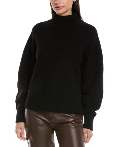 Lafayette 148 Turtleneck Wool Sweater In Black
