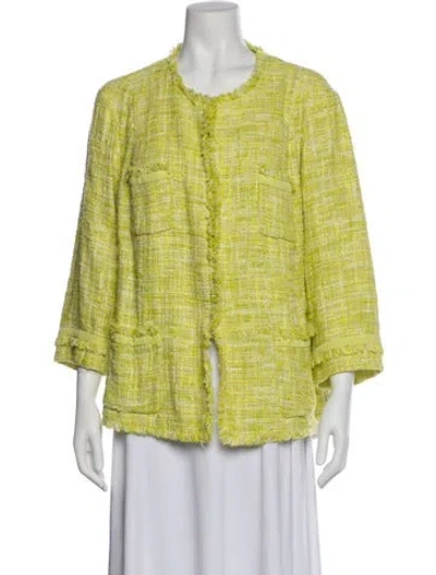 Pre-owned Lafayette 148 Tweed Pattern Evening Jacket