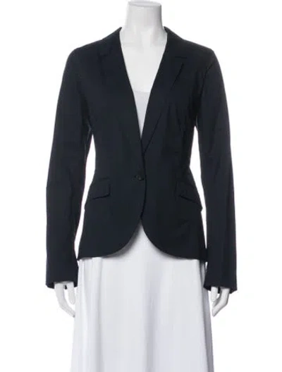 Pre-owned Lafayette 148 Tweed Pattern Evening Jacket In Blue