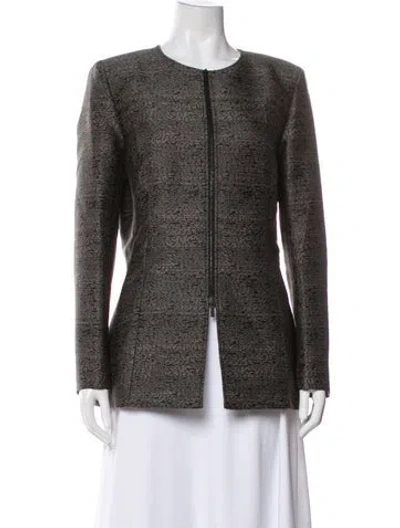 Pre-owned Lafayette 148 Tweed Pattern Evening Jacket In Multi