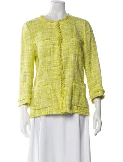 Pre-owned Lafayette 148 Tweed Pattern Jacket