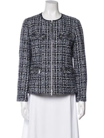 Pre-owned Lafayette 148 Tweed Pattern Jacket In Multi