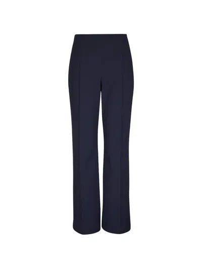 Lafayette 148 Twill Trousers In Blue