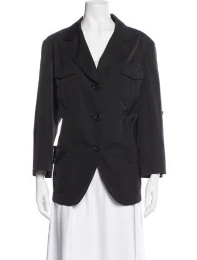 Pre-owned Lafayette 148 Utility Jacket In Black