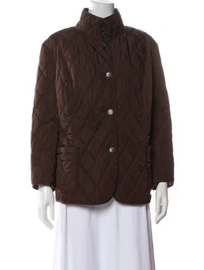 Pre-owned Lafayette 148 Utility Jacket In Brown