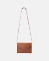 Lafayette 148 Vachetta Leather Envelope Clutch In Copper