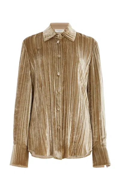 Lafayette 148 Velvet Top In Natural