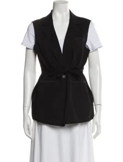 Pre-owned Lafayette 148 Vest In Black