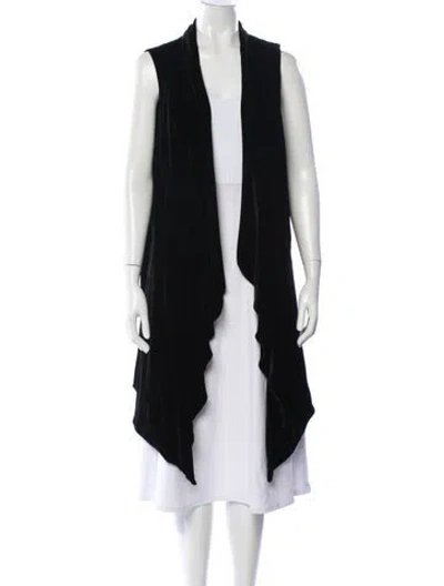 Pre-owned Lafayette 148 Vest In Black