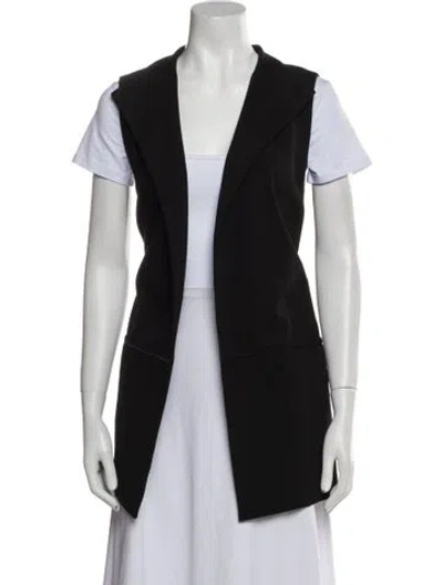 Pre-owned Lafayette 148 Vest In Black