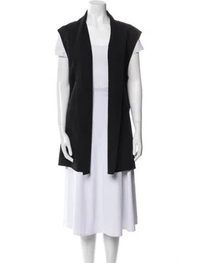 Pre-owned Lafayette 148 Vest In Black