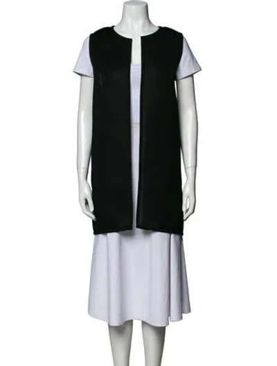 Pre-owned Lafayette 148 Vest In Black