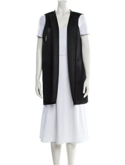 Pre-owned Lafayette 148 Vest In Black