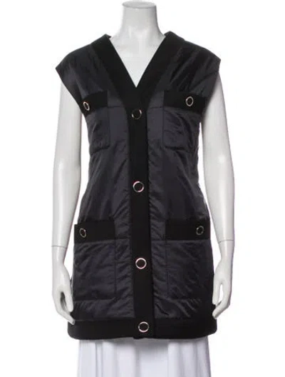 Pre-owned Lafayette 148 Vest In Black