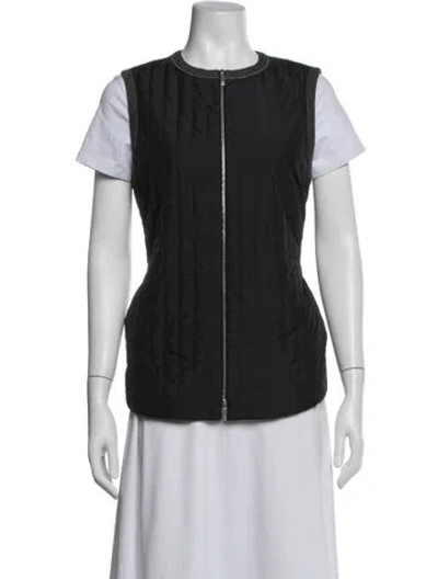 Pre-owned Lafayette 148 Vest In Black