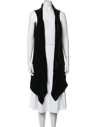 Pre-owned Lafayette 148 Vest In Black