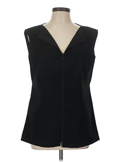 Pre-owned Lafayette 148 Vest In Black