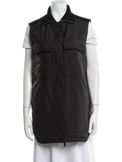 Pre-owned Lafayette 148 Vest In Black/grey