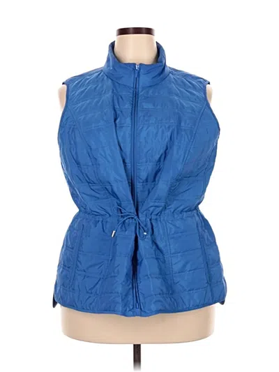 Pre-owned Lafayette 148 Vest In Blue
