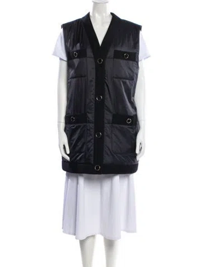 Pre-owned Lafayette 148 Vest In Blue