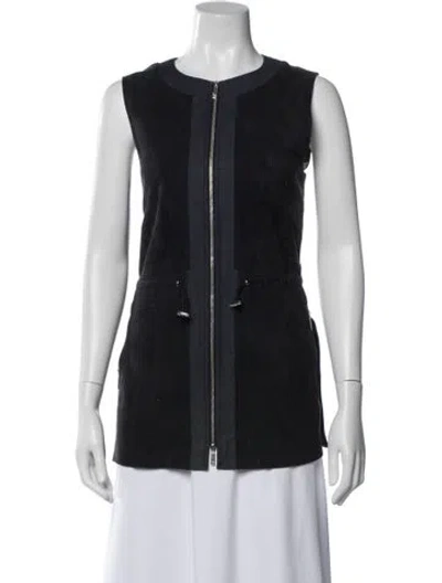 Pre-owned Lafayette 148 Vest In Blue