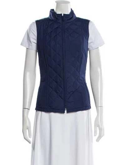 Pre-owned Lafayette 148 Vest In Blue